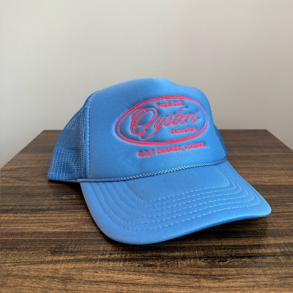 Ascot and Hart for Anthropologie Blue Mesh Trucker Hat